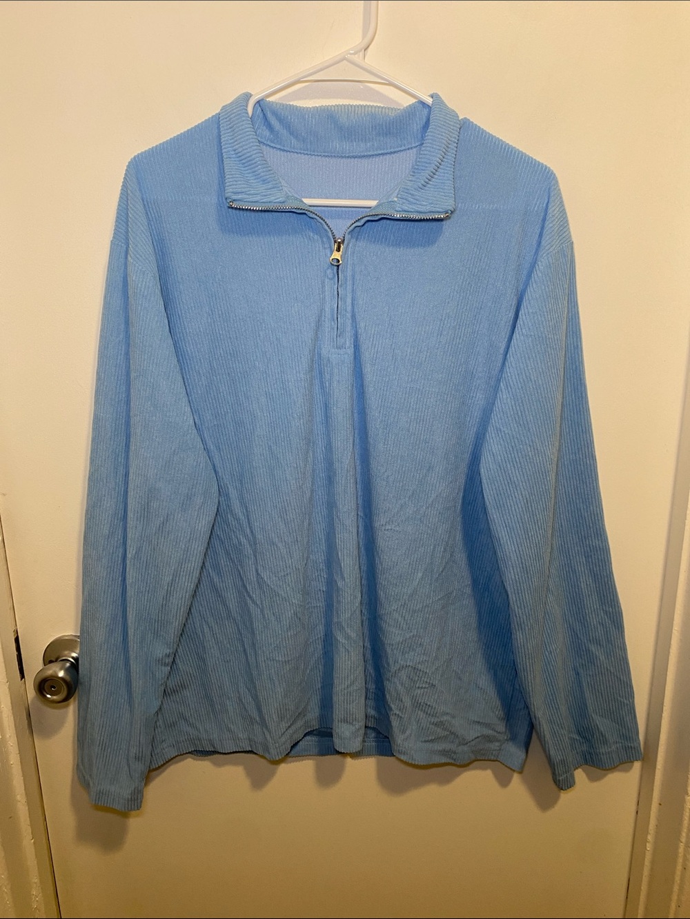 Light Blue Quarter-Zip Women’s Jacket